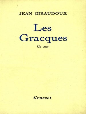 cover image of Les Gracques